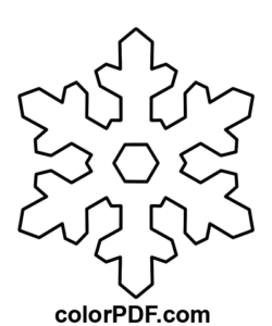 Schneeflocken-Vorlage Basic Malvorlage