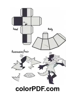 Zip Fundamenteel Papier Onderwijs Papercraft kleurplaat