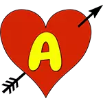 Kærlighed hjerte alfabet